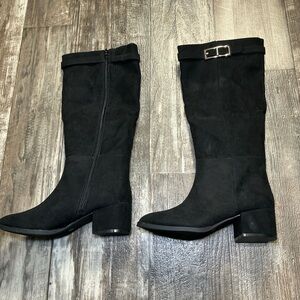 Charter Club Black Heeled Boots Size 7